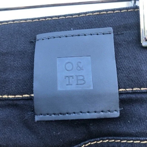 OTB Women's Black Stitch Rip Slim Straight Size 3 - Picture 9 of 9